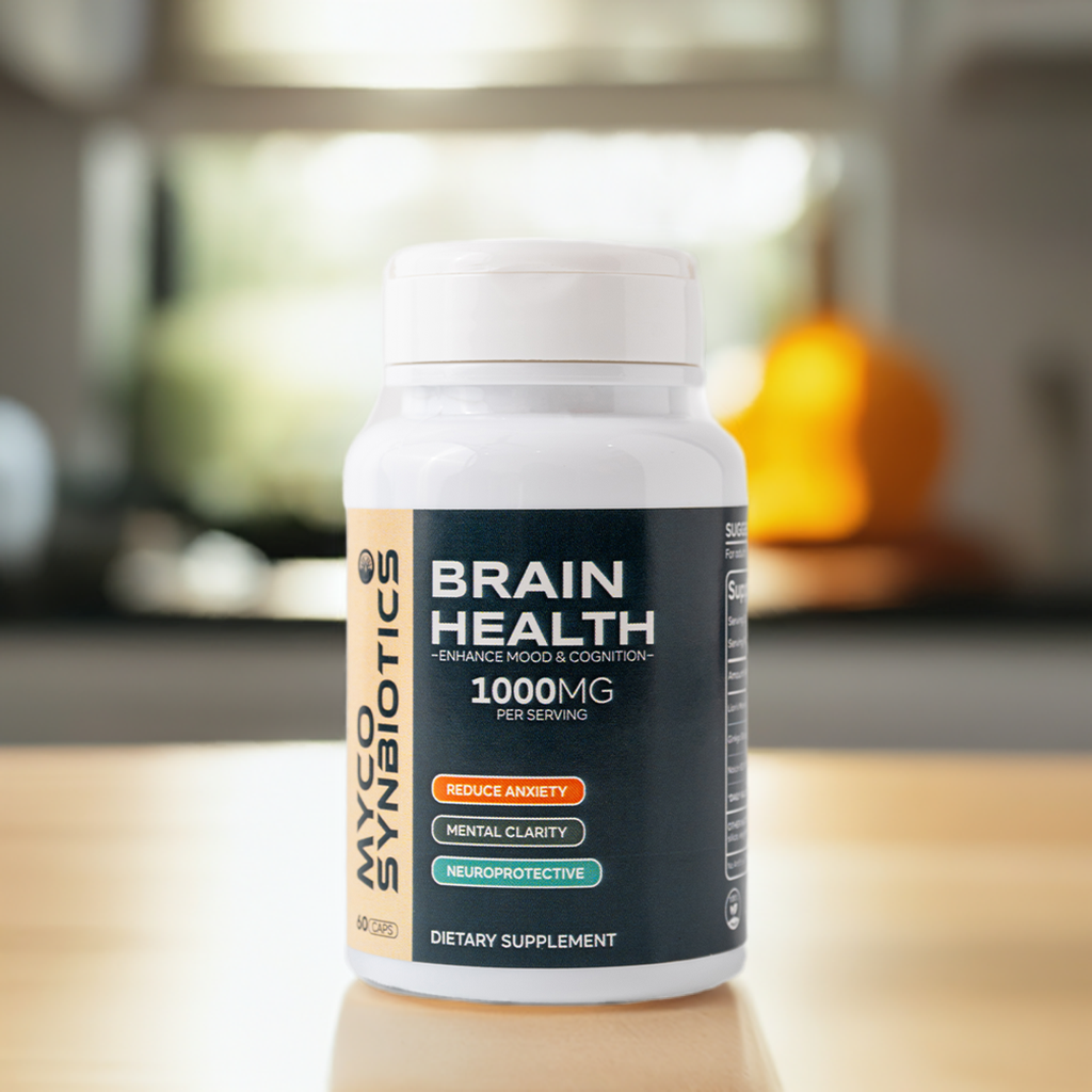 Brain Health Capsules | Lion's Mane & Ginkgo Biloba for Cognitive Support