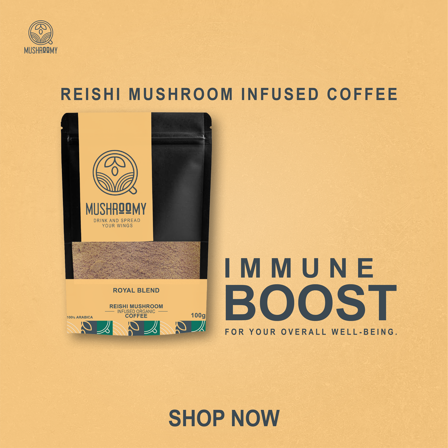 ROYAL BLEND - Reishi Mushroom Infused Organic Coffee