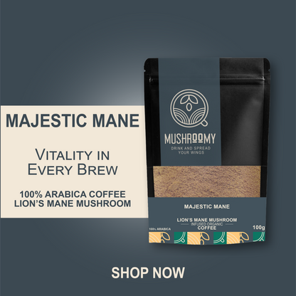 MAJESTIC MANE - Lion's Mane Mushroom Infused Organic Coffee