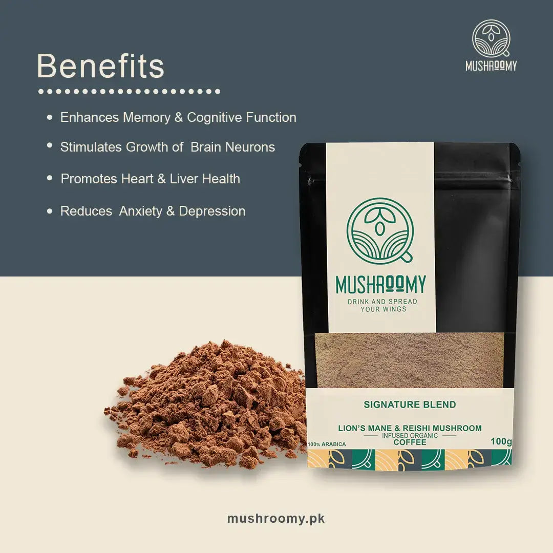 SIGNATURE BLEND - Lion's Mane & Reishi Mushroom Organic Infused Coffee