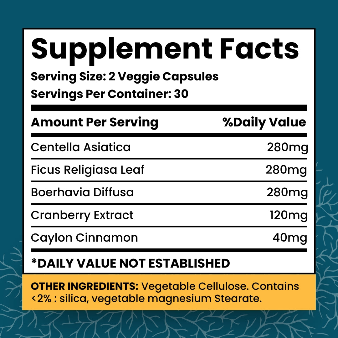 Kidney Support Capsules | Kidney Restore With Centella Asiatica, Cranberry Extract, 60 Veggie Caps, Kidney Health Supplement