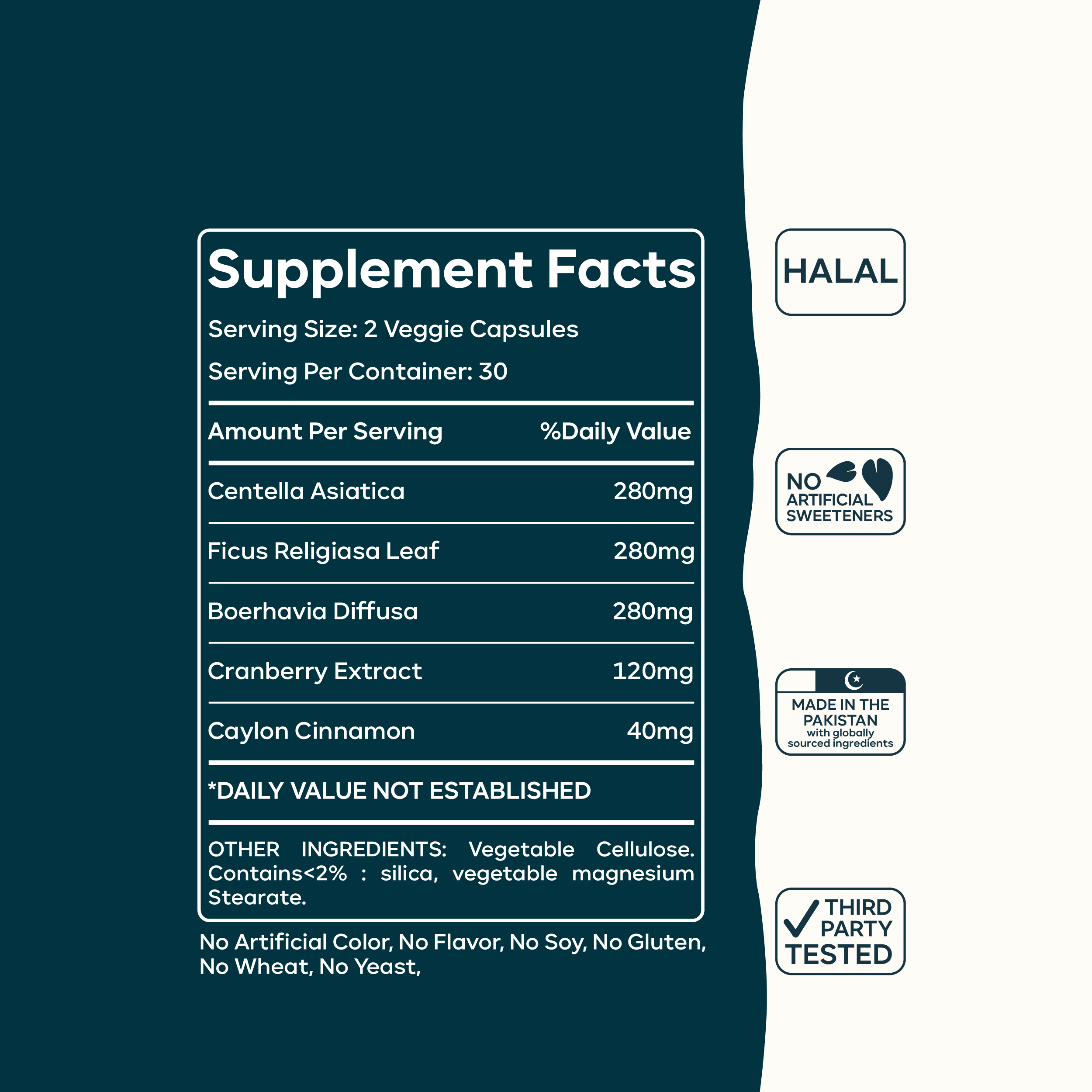 Kidney Support Capsules with Centella Asiatica & Cranberry | Natural Kidney Health