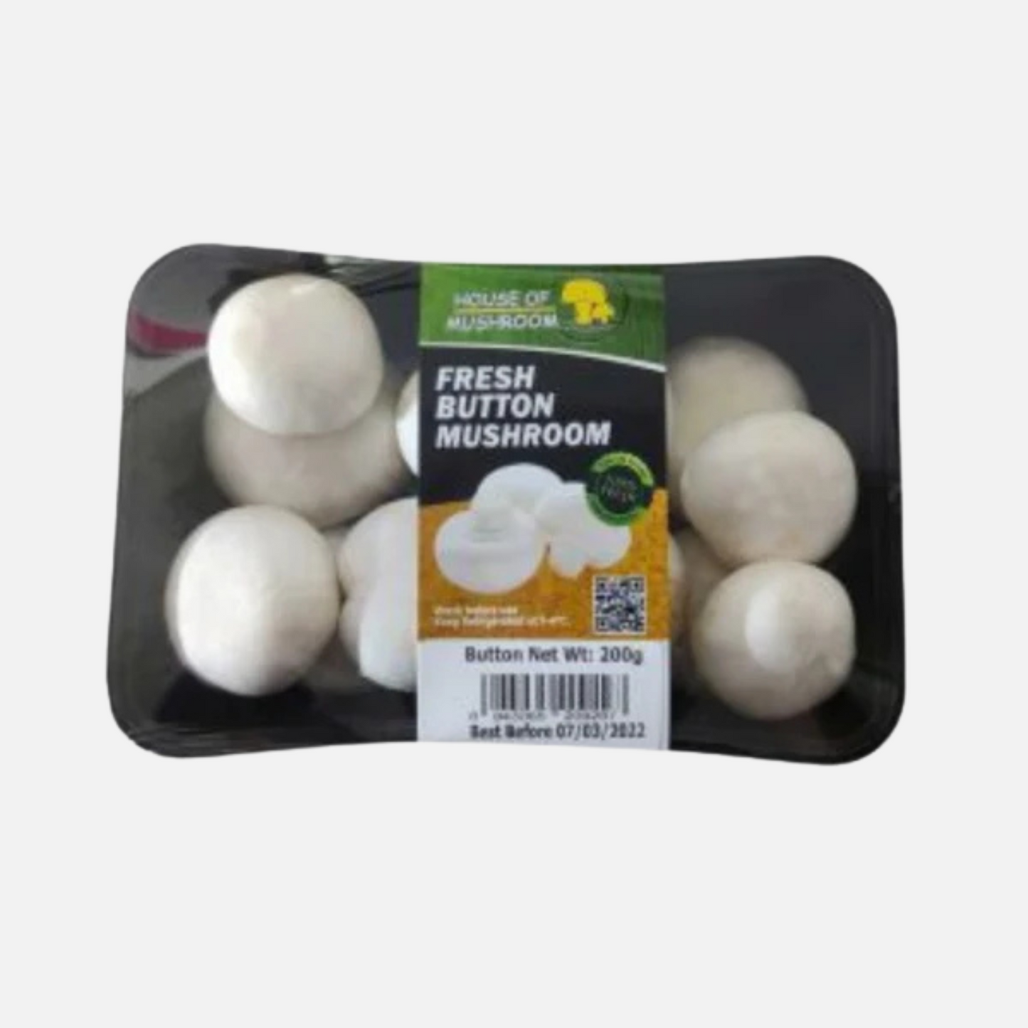 Fresh White Button Mushroom 200gm