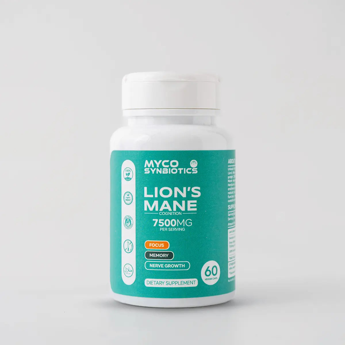 Lion's Mane Mushroom Capsules – Organic Brain-Health Supplement