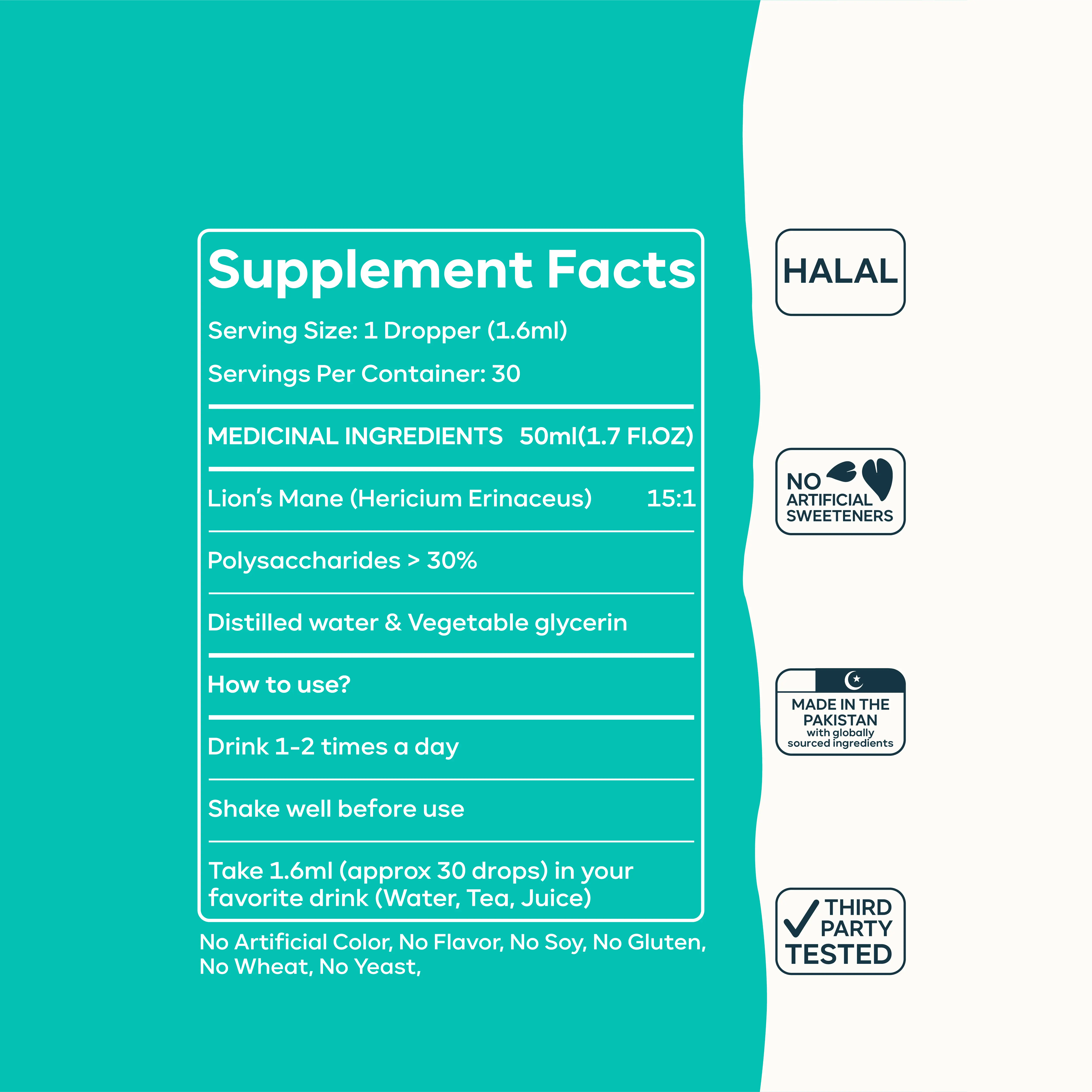 Lion's Mane Mushroom Extract – Organic & Dual Extract for Brain Health