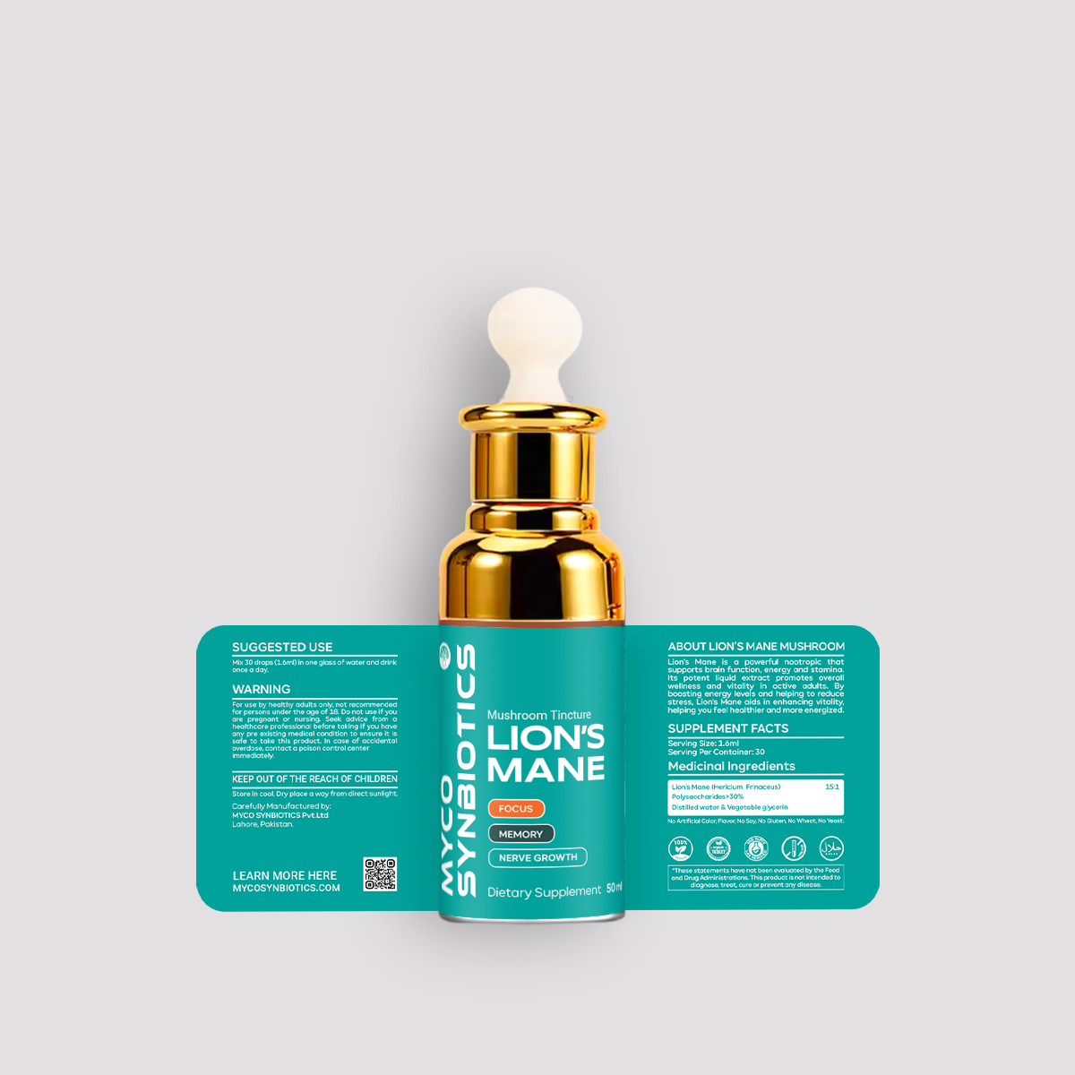 Lion's Mane Mushroom Extract – Organic & Dual Extract for Brain Health