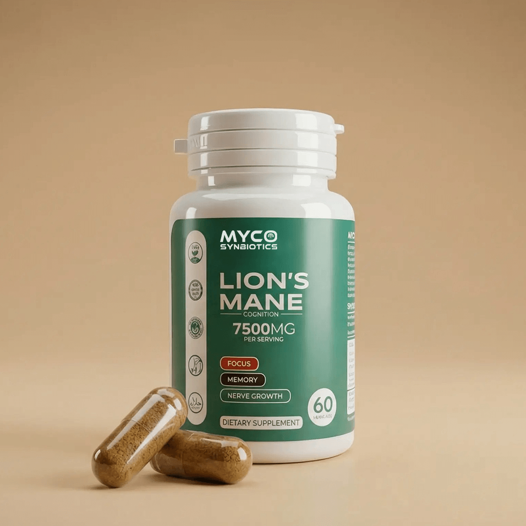 Lion's Mane Mushroom Capsules – Organic Brain-Health Supplement