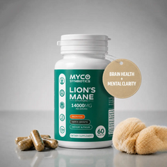 Organic Lion's Mane Mushroom Capsules Brain Health Supplement