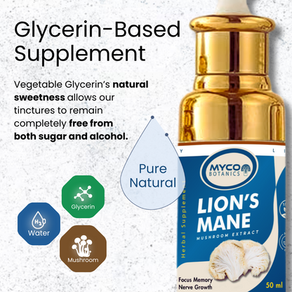 Lion's Mane Extract- Glycerin Based Supplement