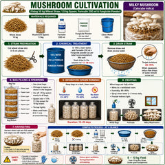 Milky Mushroom Grain Spawn 1.5kg (467)