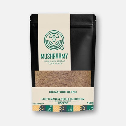 SIGNATURE BLEND - Lion's Mane & Reishi Mushroom Infused Organic Coffee