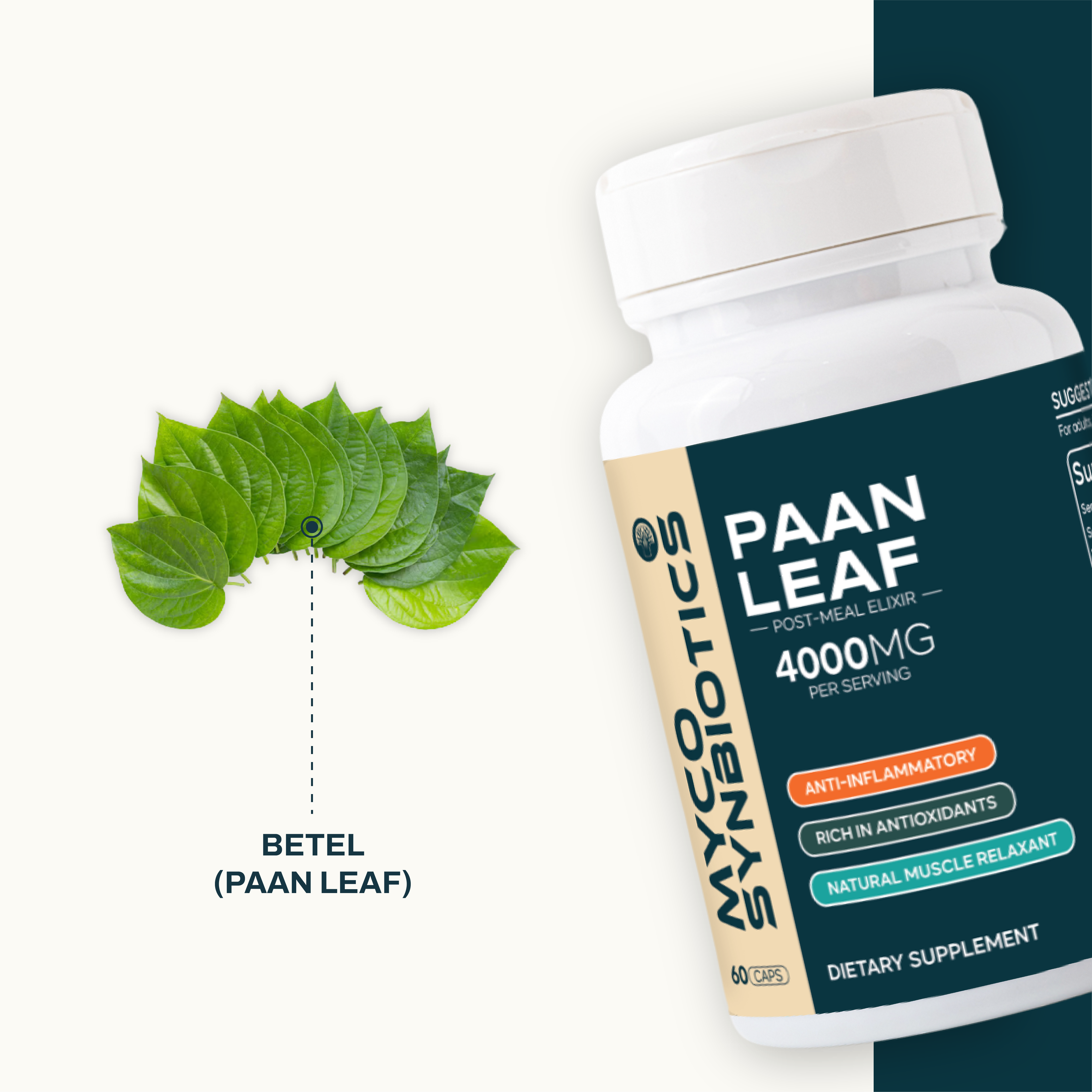 Paan Leaf Capsules – Herbal Support for Gut, Skin, Lungs & Oral Health