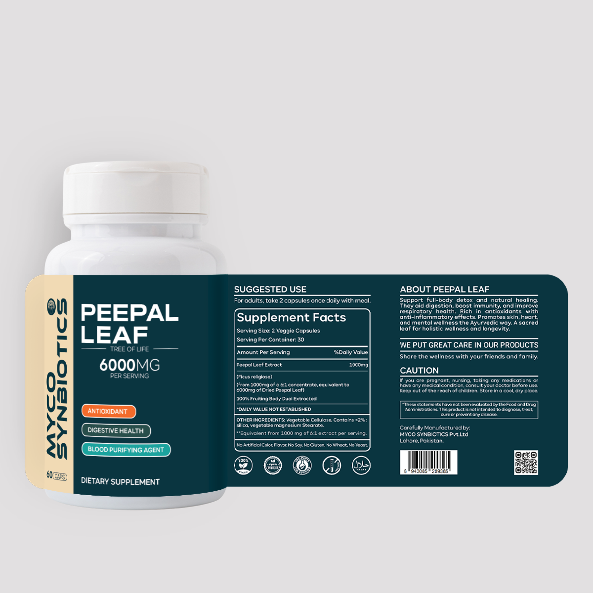 Peepal Leaf Capsules – Ayurvedic Support for Detox, Immunity & Longevity