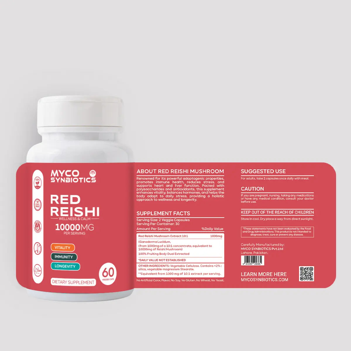 Red Reishi & Turkey Tail Mushroom Bundle – Immune & Wellness Support