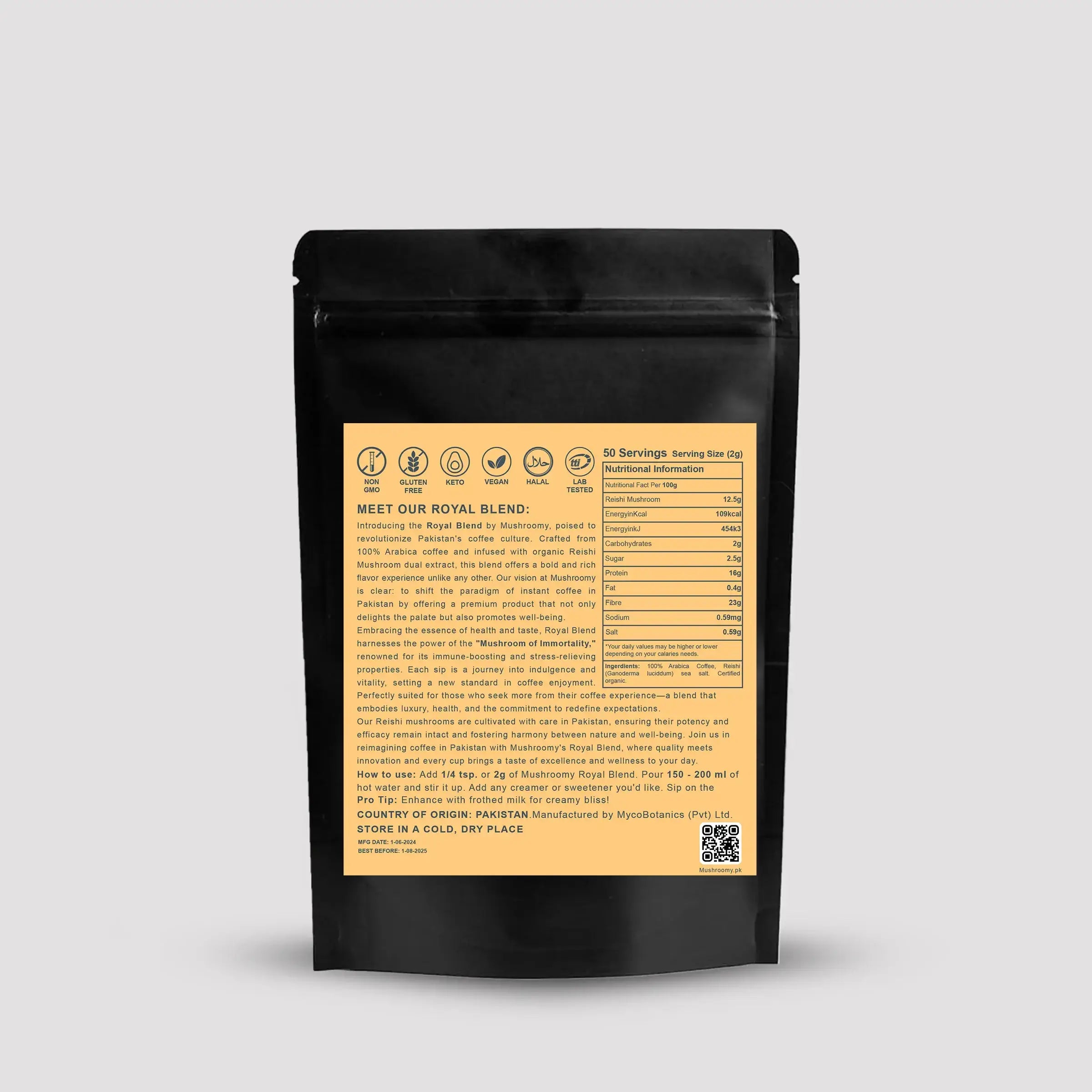 ROYAL BLEND - Reishi Mushroom Infused Organic Coffee