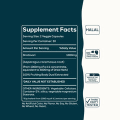 Shatavari Strong Core Bone Support Capsules | Organic Herbal Supplement for Women