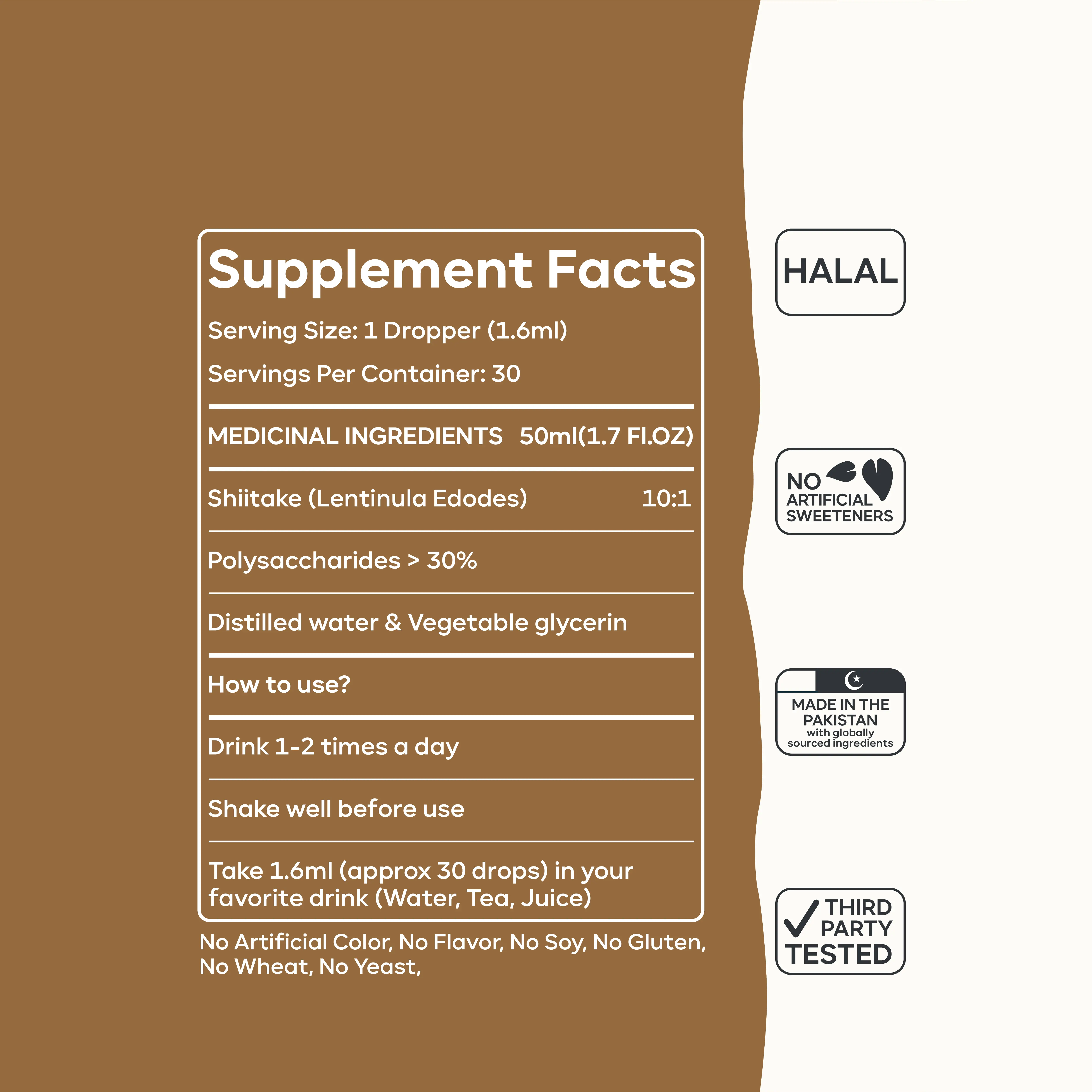 Bio Shiitake Mushroom Extract – Premium Dual Extract for Immune & Heart Health