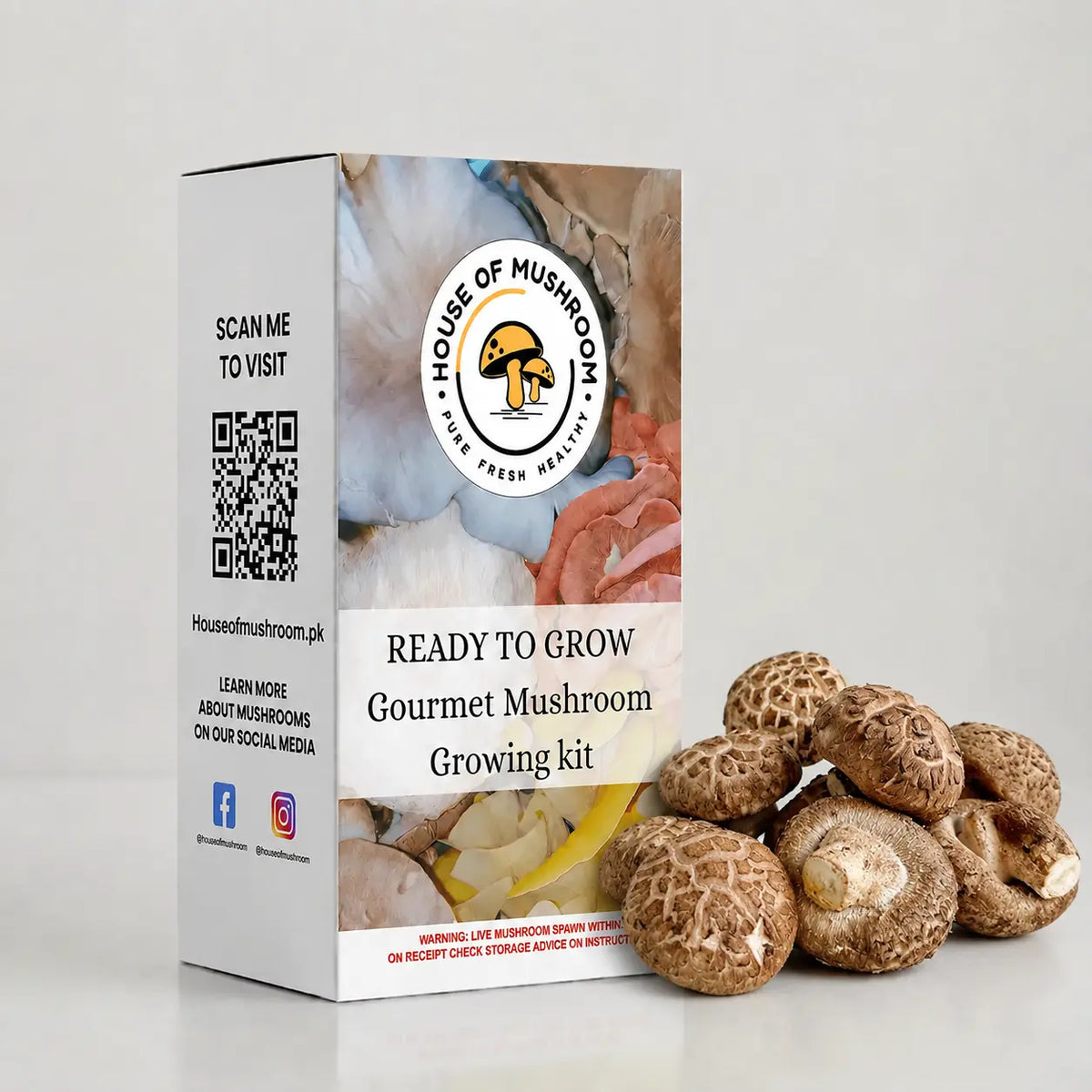 Ready-to-Fruit Mushroom Grow Bag Shiitake Edodes