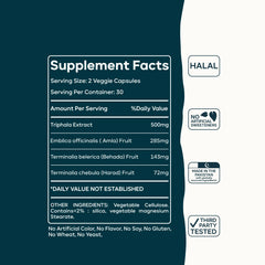 Bio Triphala Capsules | Organic Digestion & Colon Health Supplement