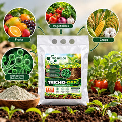 Trichoderma Harzianum & Viride Bio Fungicide – Organic Soil Treatment | Root Protection & Disease Control (Tricho-Gen)