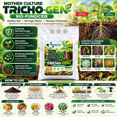 Trichoderma Harzianum & Viride Bio Fungicide – Organic Soil Treatment | Root Protection & Disease Control (Tricho-Gen)