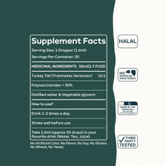 Turkey Tail Mushroom Extract – Organic & Dual Extract for Immune Support