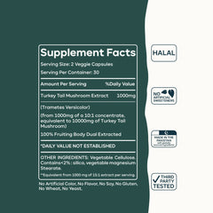 Turkey Tail Mushroom Capsules – Organic Immune Support Supplement