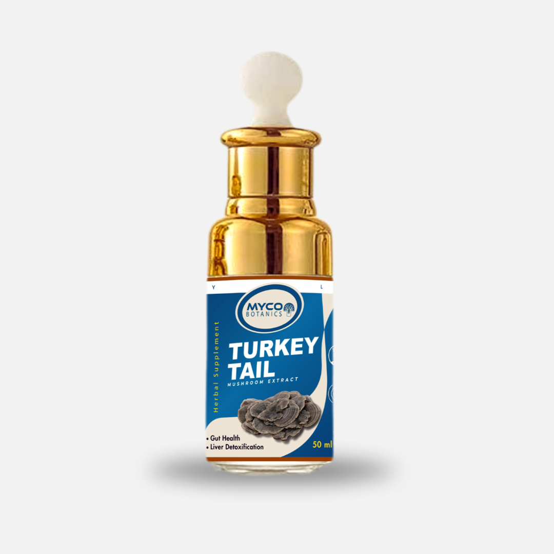 Turkey Tail Mushroom Tincture | Organic Turkey Tail Liquid Extract Supplement, Deigestive Health & Immune Response Supplement, One Month Supply